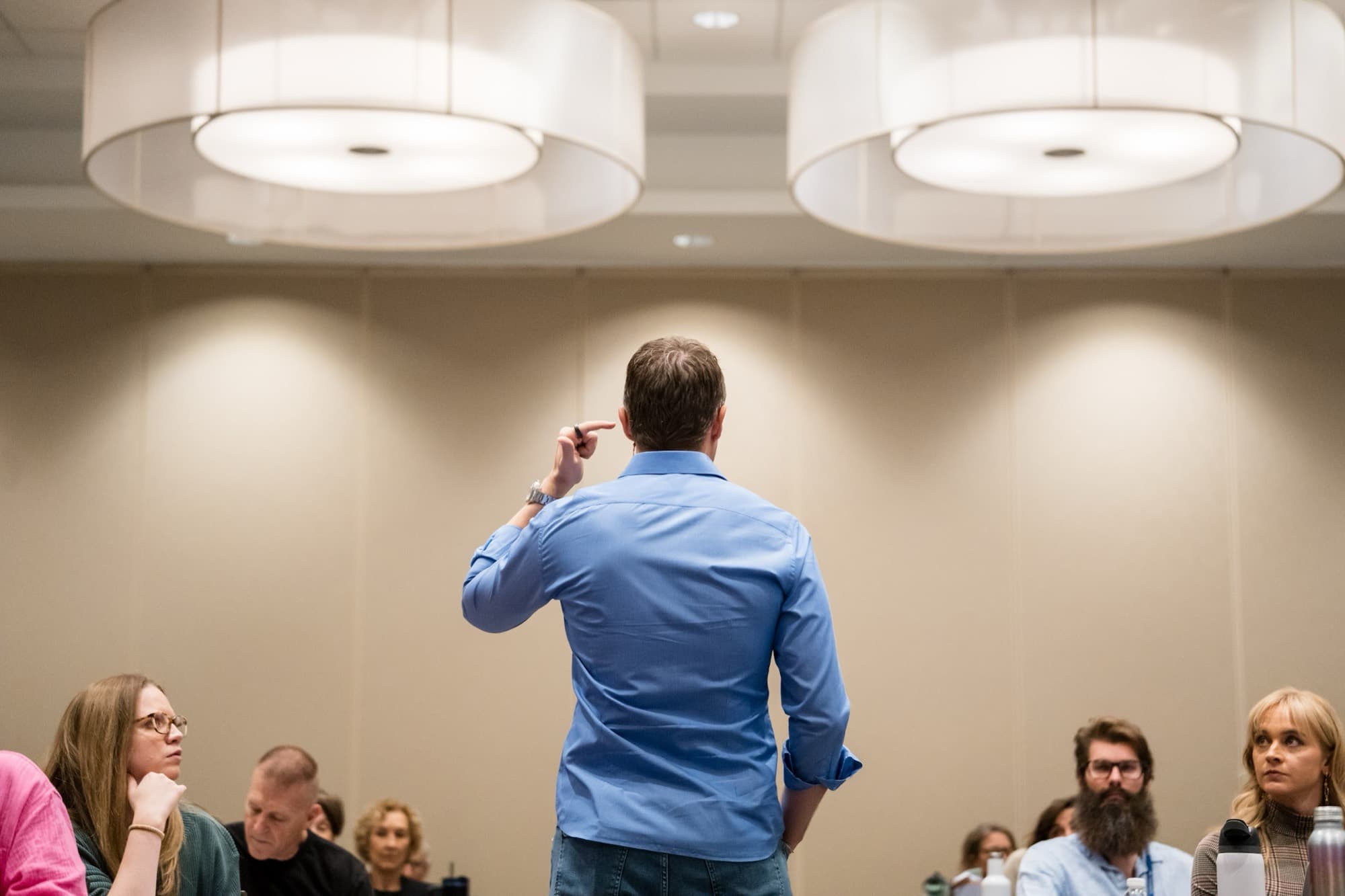 Training / Event Photo — Wide shot of Power Series event, group training, or retreat. Min 1400px wide.